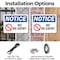 Signmission No Re-Entry OSHA Notice Sign, Plastic, 10in W x 7in L, 2PK OS-2PACK-NS-P-710-L-14770 - alternate 7
